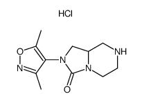 2-(3,5-Dimethylisoxazol-4-yl)hexahydroimidazo[1,5-a]pyrazin-3(2H)-one hydrochloride结构式