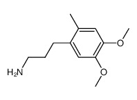 3-(4,5-dimethoxy-2-methyl-phenyl)-propylamine结构式