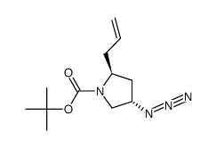 (2S,4S)-1-Boc-2-allyl-4-azidopyrrolidine Structure