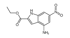 ethyl 4-amino-6-nitro-1H-indole-2-carboxylate Structure