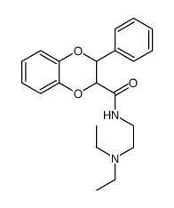 1,4-BENZODIOXAN-2-CARBOXAMIDE, N-(2-(DIETHYLAMINO)ETHYL)-3-PHENYL-, (E )-结构式