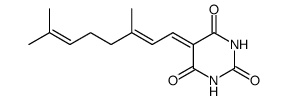 5-(3,7-dimethyl-octa-2,6-dienylidene)-barbituric acid Structure