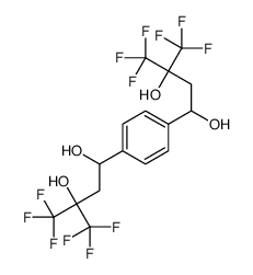 4,4,4-trifluoro-1-[4-[4,4,4-trifluoro-1,3-dihydroxy-3-(trifluoromethyl)butyl]phenyl]-3-(trifluoromethyl)butane-1,3-diol Structure
