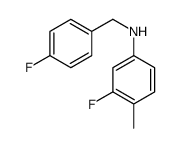 3-Fluoro-N-(4-fluorobenzyl)-4-methylaniline Structure