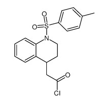N-(p-toluenesulfonyl)-1,2,3,4-tetrahydroquinoline-4-acetyl chloride结构式