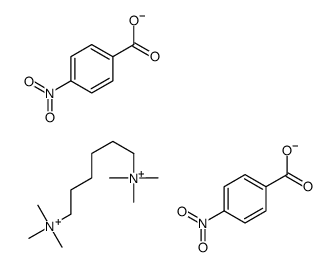4-nitrobenzoate,trimethyl-[6-(trimethylazaniumyl)hexyl]azanium Structure