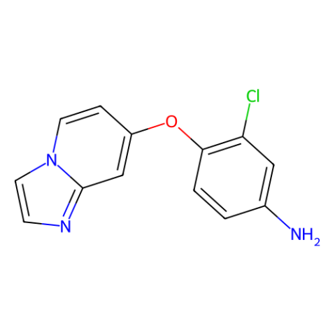 3-Chloro-4-(imidazo[1,2-a]pyridin-7-yloxy)aniline结构式