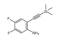 4,5-difluoro-2-[2-(trimethylsilyl)ethynyl]aniline结构式