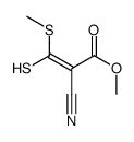 methyl 2-cyano-3-methylsulfanyl-3-sulfanylprop-2-enoate结构式