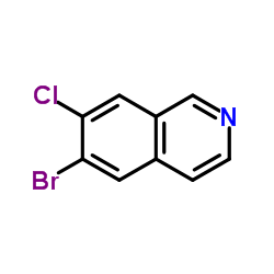 6-Bromo-7-chloroisoquinoline Structure