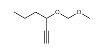 3-(methoxymethoxy)hex-1-yne Structure