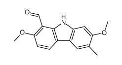 2,7-Dimethoxy-6-methyl-9H-carbazole-1-carbaldehyde Structure