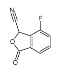 7-fluoro-3-oxo-1H-2-benzofuran-1-carbonitrile结构式