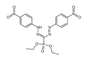 3-(diethoxyphosphinyl)-1,5-bis(p-nitrophenyl)formazan结构式