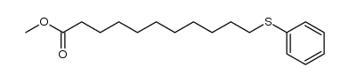 methyl 11-(phenylthio)undecanoate Structure