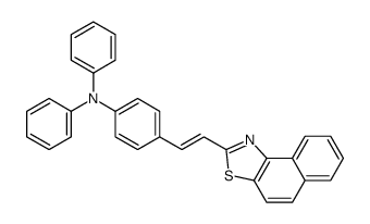 4-(2-benzo[e][1,3]benzothiazol-2-ylethenyl)-N,N-diphenylaniline结构式