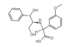 (2S)-(+)-2-<(1S,2S)-(2-Hydroxy-1-hydroxymethyl-2-phenylethyl)amino>-2-(3-methoxyphenyl)essigsaeure结构式