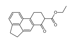 8-carbethoxy-7-oxo-4,5,7,8,9,10-hexahydroacephenanthrylene结构式