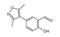 5-(3,5-dimethyl-1,2-oxazol-4-yl)-2-hydroxybenzaldehyde Structure