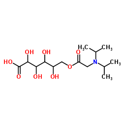 6-O-(N,N-Diisopropylglycyl)hexonic acid Structure