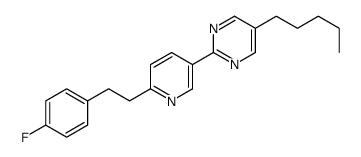 2-[6-[2-(4-fluorophenyl)ethyl]pyridin-3-yl]-5-pentylpyrimidine Structure