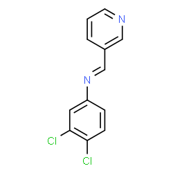 (3,4-dichlorophenyl)(3-pyridinylmethylene)amine structure