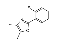 2-(2-fluorophenyl)-4,5-dimethyloxazole Structure
