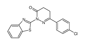 2-(1,3-benzothiazol-2-yl)-6-(4-chlorophenyl)-4,5-dihydropyridazin-3-one结构式
