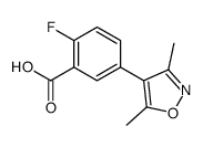 5-(3,5-dimethyl-1,2-oxazol-4-yl)-2-fluorobenzoic acid结构式