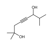 2,7-dimethyloct-4-yne-2,6-diol Structure