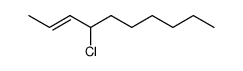 (E)-4-chloro-2-decene Structure