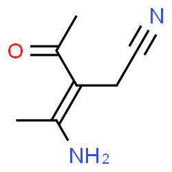 3-Pentenenitrile, 3-acetyl-4-amino- (9CI) structure