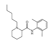 1-Pentyl-2-(2',6'-xylylcarbamoyl)-piperidin结构式