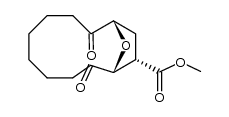 (1R*,2S*,11R*)-(+/-)-3,10-Dioxo-2,11-epoxycyclododecan-1-carbonsaeure-methylester Structure