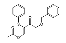 (3-oxo-4-phenylmethoxy-2-phenylsulfanylbut-1-enyl) acetate Structure