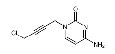 N1-(4-Chloro-2-butyn-1-yl)cytosine Structure