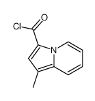 3-Indolizinecarbonylchloride,1-methyl-(9CI) Structure