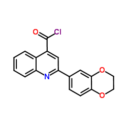 2-(2,3-Dihydro-1,4-benzodioxin-6-yl)-4-quinolinecarbonyl chloride Structure