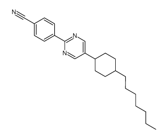 4-[5-(4-heptyl-cyclohexyl)-pyrimidin-2-yl]-benzonitrile结构式