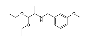 N-(3-methoxy)benzyl-α-methylaminoacetal Structure