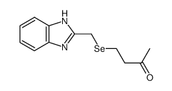 4-(((1H-benzo[d]imidazol-2-yl)methyl)selanyl)butan-2-one结构式