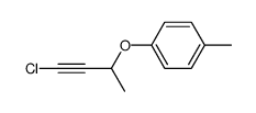 1-((4-chlorobut-3-yn-2-yl)oxy)-4-methylbenzene结构式