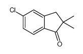 5-氯-2,2-二甲基-2,3-二氢-1H-茚-1-酮结构式