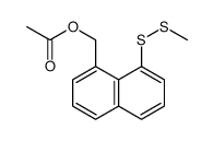 [8-(methyldisulfanyl)naphthalen-1-yl]methyl acetate结构式