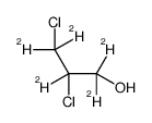 2,3-Dichloro-1-propanol-d5 Structure