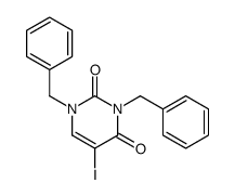 1,3-dibenzyl-5-iodopyrimidine-2,4-dione结构式