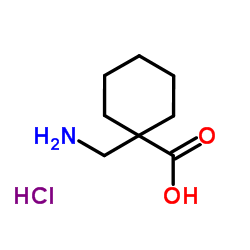1-Aminomethyl-cyclohexanecarboxylic acid hydrochloride structure