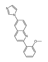 [6-(1H-imidazol-1-yl)-2-(2-methoxyphenyl)]quinoline结构式