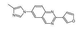 [6-(4-methyl-1H-imidazol-1-yl)-2-(3-furyl)]quinazoline Structure