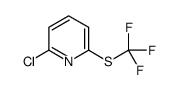 2-Chloro-6-[(trifluoromethyl)sulfanyl]pyridine结构式